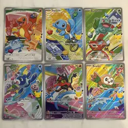 Pokemon 2026 First Partner Illustration Collection Series 1 Promo set x6 Cards - Image 1