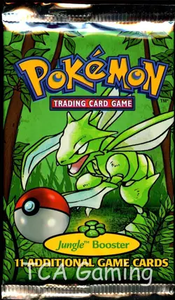 JUNGLE (Scyther Art) SEALED Booster Pack WOTC Pokemon Cards - Image 1