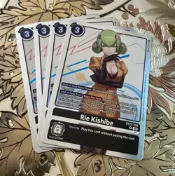 Digimon Card Game Playset Rie Kishibe BT22-090 R Cyber Eden - Image 1