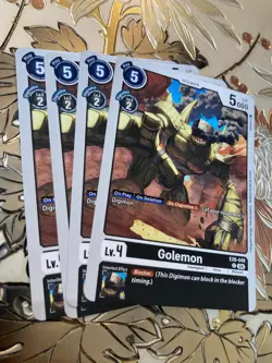 Digimon Card Game Playset Golemon EX8-049 C Chain of Liberation - Image 1