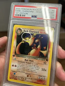 PSA 10 GEM MINT Dark Charizard 4/82 SWIRL HOLO RARE 1st Edition Pokemon Card 084 - Image 4