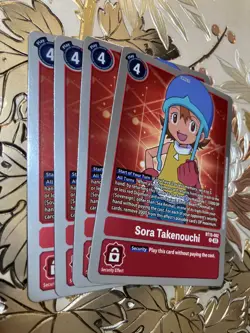 Digimon Card Game Playset Sora Takenouchi BT15-082 R Exceed Apocalypse - Image 1