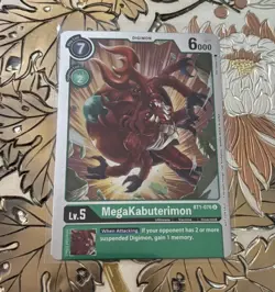 Digimon Card Game MegaKabuterimon Alternate Art Foil BT1-076 - Image 1