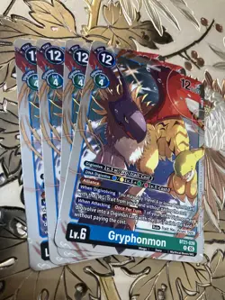 Digimon Card Game Playset Gryphonmon BT21-039 R World Convergence - Image 1