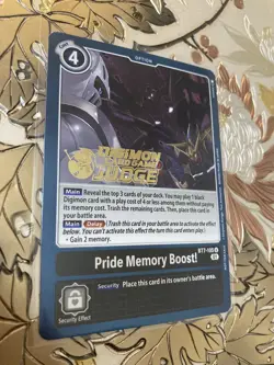 Digimon Card Game Pride Memory Boost! Judge Foil BT7-105 Next Adventure - Image 1