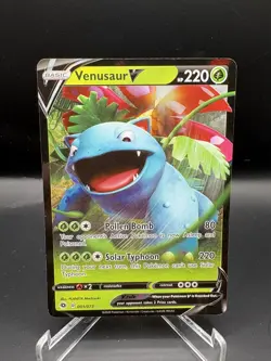 Pokemon Card VENUSAUR V SWSH Champions Path 001/073 Full Art Rare NM/M Condition - Image 1