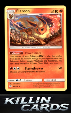 Flareon 25/236 Uncommon SM - Cosmic Eclipse Pokemon Card NM - Image 1