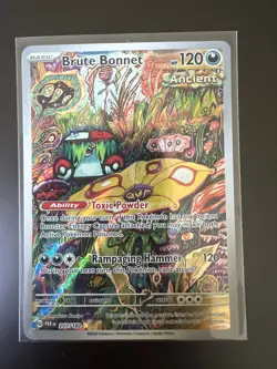 Pokemon TCG Brute Bonnet Holo Card Paradox Rift 207/182 Illustration Rare - Image 1
