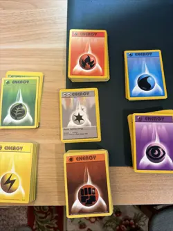 Pokemon TCG Base Set Unlimited Energy Lot Of 199 Cards - VINTAGE - Image 1