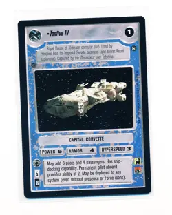 Star Wars CCG Tantive IV A New Hope Decipher Trading Card - Image 1