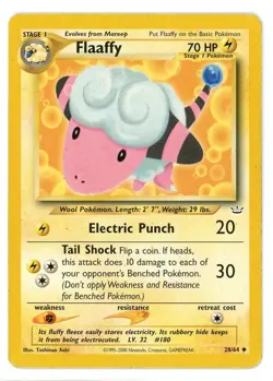 Flaaffy 28/64 Neo Revelation Pokemon Card - Image 1