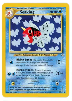 Seaking 37/64 Neo Revelation Pokemon Card - Image 1