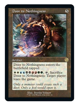 Door to Nothingness Retro The Brothers' War MTG - Image 1
