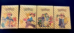 4 X 55pcs pokemon card foil gold pack 55 cards Each - Image 2