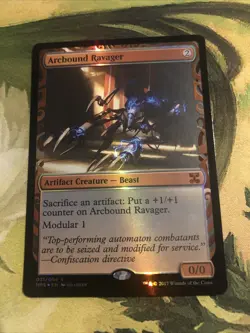 Magic The Gathering Arcbound Ravager Masterpiece Series Kaladesh Inventions Foil - Image 1