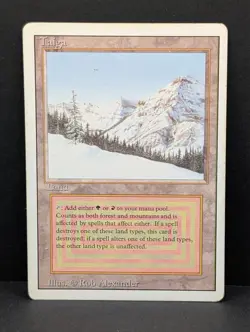 Taiga Revised MTG Magic The Gathering Dual Land Reserved List vintage EDH MP - Image 1