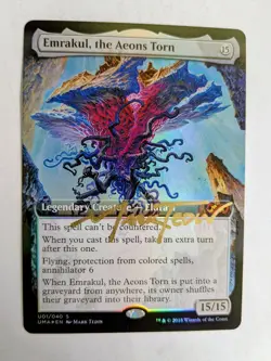 MTG FOIL Emrakul, the Aeons Torn SIGNED IN GOLD BY MARK TEDIN - Image 1