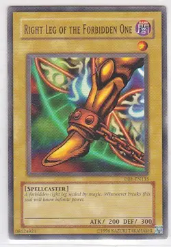 JP) Yugioh - Konami - Yu-Gi-Uh! - Right Leg of the Forbidden One - DB1-EN135 - Image 1