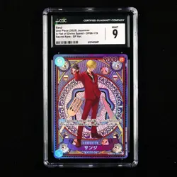 CGC 9 MINT 2025 One Piece JPN Sanji OP06-119 SEC SP Ver. - Image 2