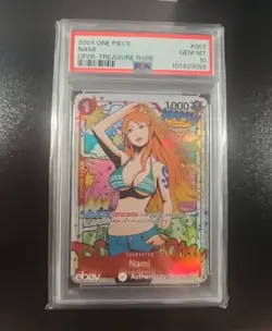 2024 One Piece Nami ST01-007 PSA 10 Treasure Rare OP06 Wings Captain. - Image 1