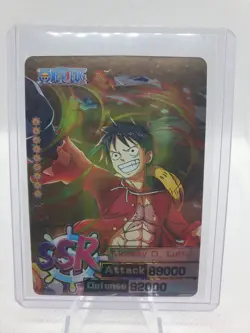 MONKEY D LUFFY SSR Holo Foil ONE PIECE Anime TCG CCG Collectible Card - Image 1