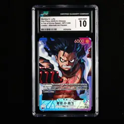 CGC 10 GEM MINT 2025 One Piece CHN Monkey D. Luffy OP11-040 L (Alt Art) - Image 2