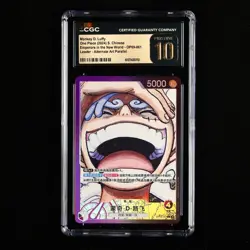 CGC 10 PRISTINE 2024 One Piece CHN Monkey D. Luffy OP09-061 L (Alt Art) - Image 2
