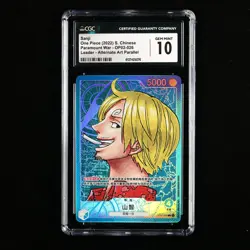 CGC 10 GEM MINT 2022 One Piece CHN Sanji OP02-026 L (Alt Art) - Image 2