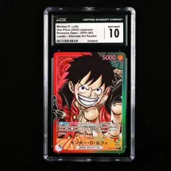 CGC 10 GEM MINT 2022 One Piece JPN Monkey D. Luffy OP01-003 L (Alt Art) - Image 1