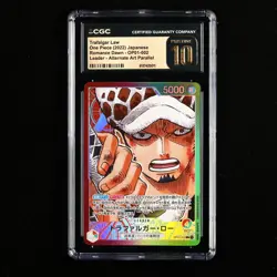 CGC 10 PRISTINE 2022 One Piece JPN Trafalgar Law OP01-002 L (Alt Art) - Image 2