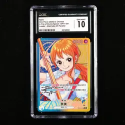 CGC 10 GEM MINT 2025 One Piece CHN Nami OP11-041 L (Alt Art) - Image 1