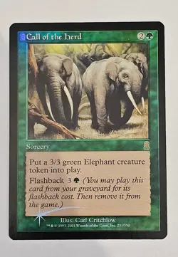 MtG Odyssey CALL OF THE HERD FOIL NM/LP - Image 1