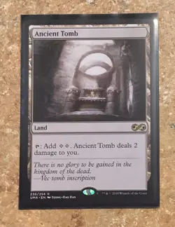 Ancient Tomb Land Ultimate Magic the Gathering Card 236/254 R Yeong-Hao Han - Image 1
