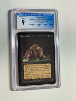 Plague Rats MTG Beta Magic the Gathering with Sub-Grades CGC 9 221 - Image 1