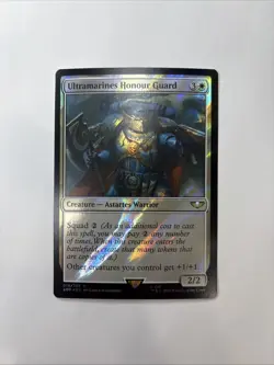MTG 1X NM Ultramarines Honour Guard SURGE FOIL Warhammer 40,000 018 Commander - Image 1