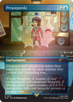 ☢Secret Lair x Fallout S.P.E.C.I.A.L. Special FOIL Idyllic Tutor Propaganda MTG - Image 5