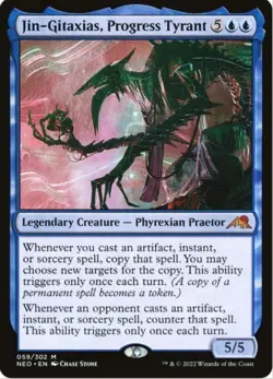 Jin-Gitaxias, Progress Tyrant (Regular, #59, NM) Kamigawa: Neon Dynasty (NEO) - Image 1