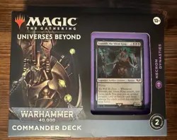 Magic the Gathering MTG Warhammer 40,000 Necron Dynasties, Commander Deck New - Image 1