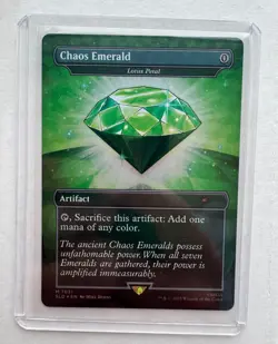 Green Chaos Emerald 7031 (Lotus petal) - MTG, Secret Lair - Image 1