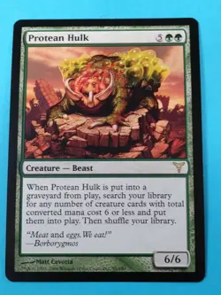 MtG Magic the Gathering 1x PROTEAN HULK - Green Rare Dissension NM-Mint - Image 1