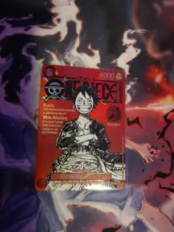 One Piece Englisch Magazin Promo Luffy Charakter Karte / Anime / Custom Card - Image 1