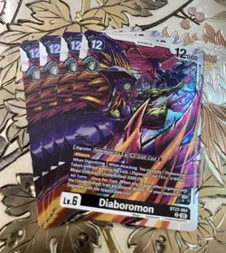 Digimon Card Game Playset Diaboromon BT22-064 R Cyber Eden - Image 1