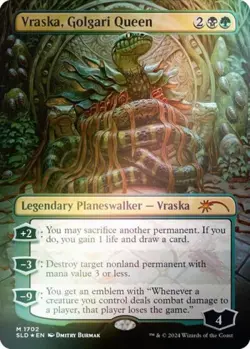 MTG English Vraska, Golgari Queen (1702) (Rainbow Foil) NM Foil Secret Lair - Image 1