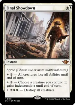 MTG English Final Showdown NM Normal Promo Pack: Outlaws of Thunder Junction - Image 1