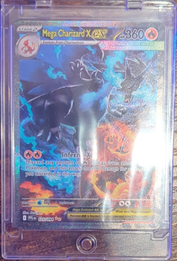 Mega Charizard X EX 125/094 Phantasmal Flames Holo Rare 360 HP Pokemon TCG Card - Image 1