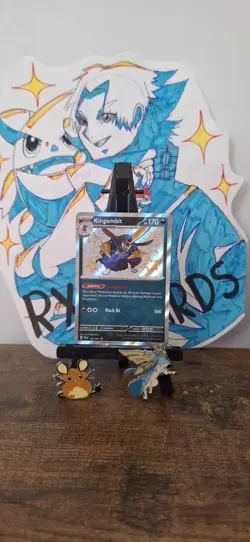187/091 Kingambit -Shiny Rare Card-Paldean Fates : Pokemon TCG-NM - Image 1