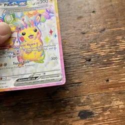 Pokemon Pikachu Ultra Rare Holo Card 219/191 Surging Sparks - Image 3