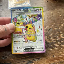Pokemon Pikachu Ultra Rare Holo Card 219/191 Surging Sparks - Image 5