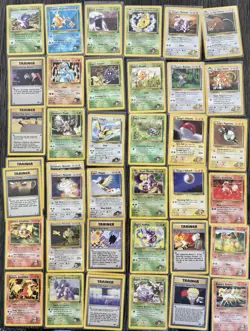 Pokemon Cards Lot Of 62 Gym heroes Gym Challenge Erika - Blane - Giovanni - Koga - Image 1