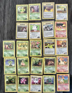 Pokemon Cards Lot Of 62 Gym heroes Gym Challenge Erika - Blane - Giovanni - Koga - Image 2